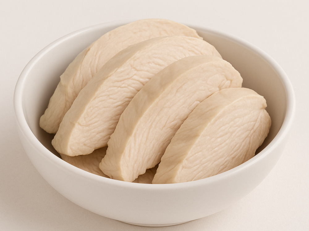 Boiled chicken breast