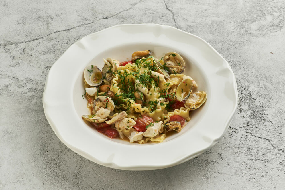 Spagetti c seabass and vongole