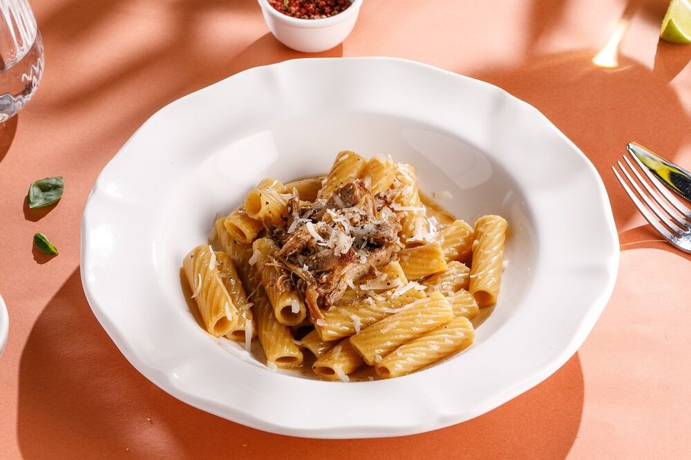  Pasta "Cacio e Pepe" with Duck