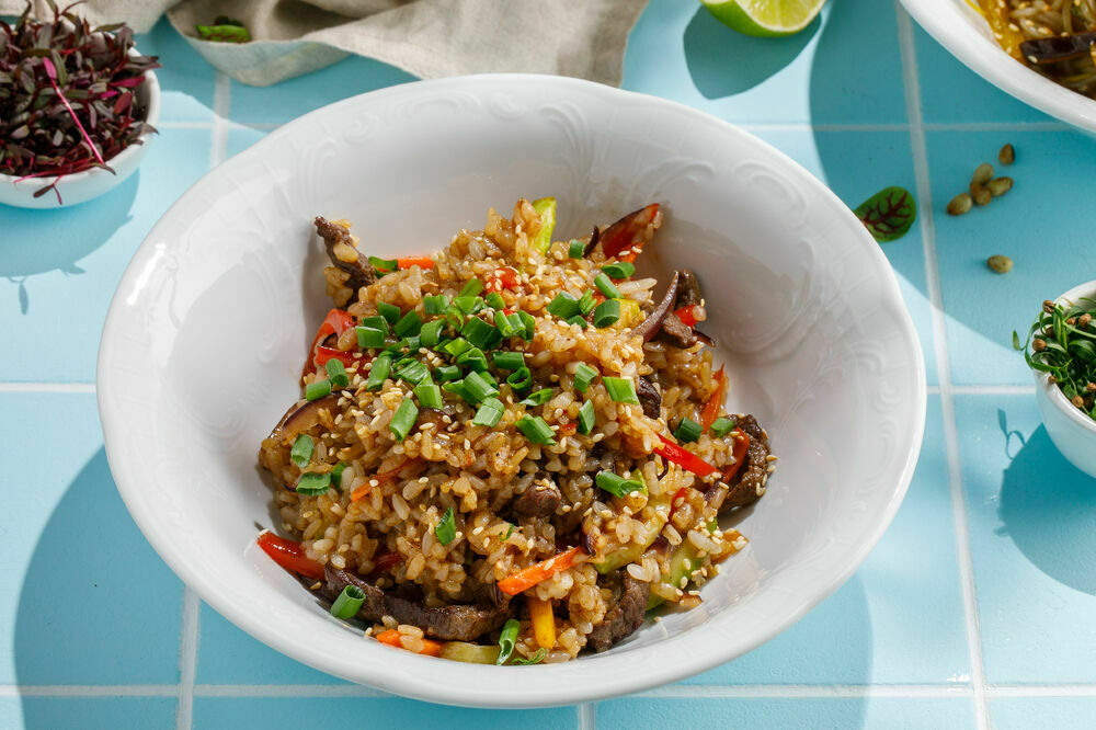  Fried Rice with Beef