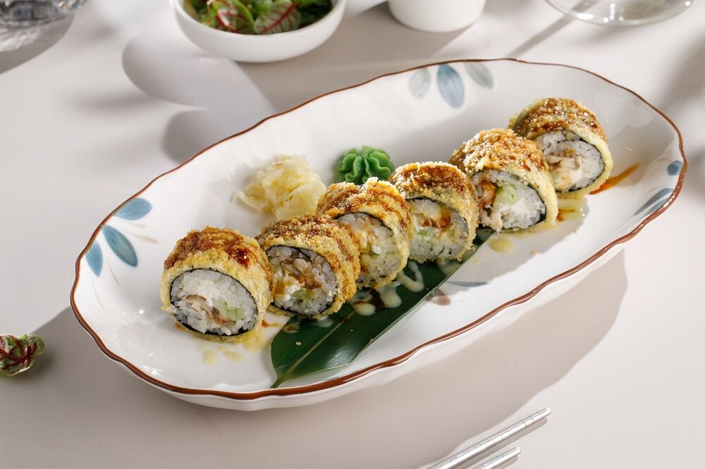 Ролл темпура с угрем