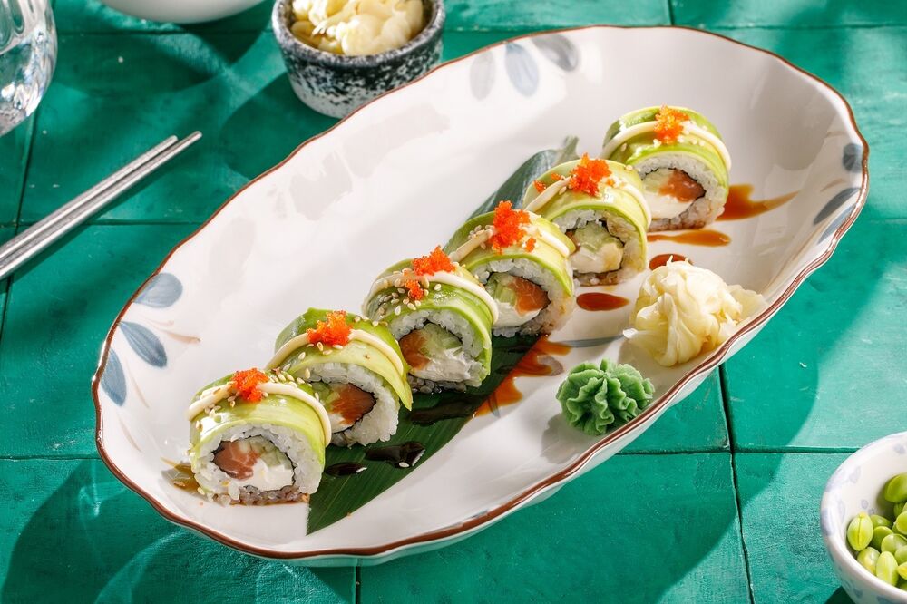 Avocado and Masago Roll