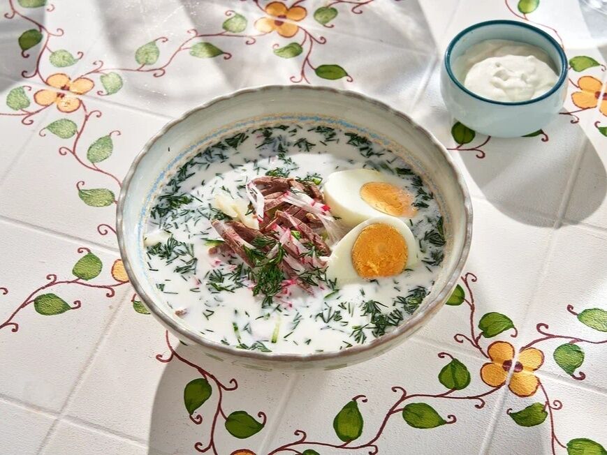 Okroshka with ayran
