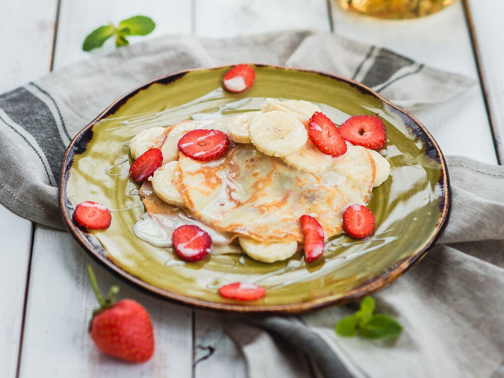 Сhildren's pancakes with banana