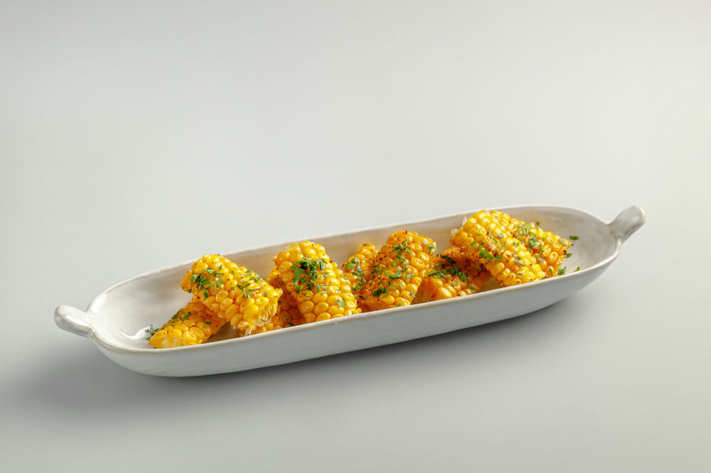 Baked Corn with Parmesan and Spices