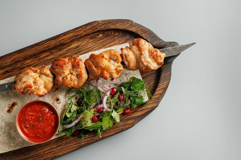 Шашлык из куриного бедра