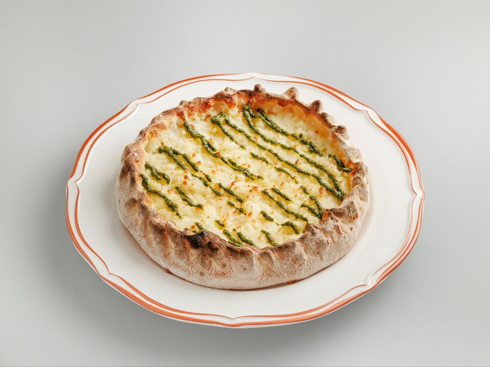 Svan khachapuri with potatoes and cheese