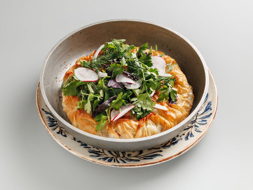 Слоеный мясной пирог