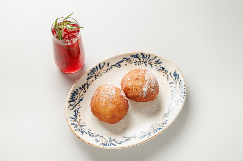 Donuts with cream in Tbilisi