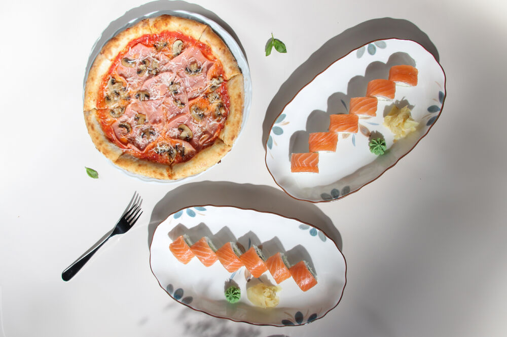 Sushi-Pizza Combo