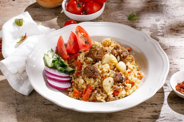 Pilaf with mutton