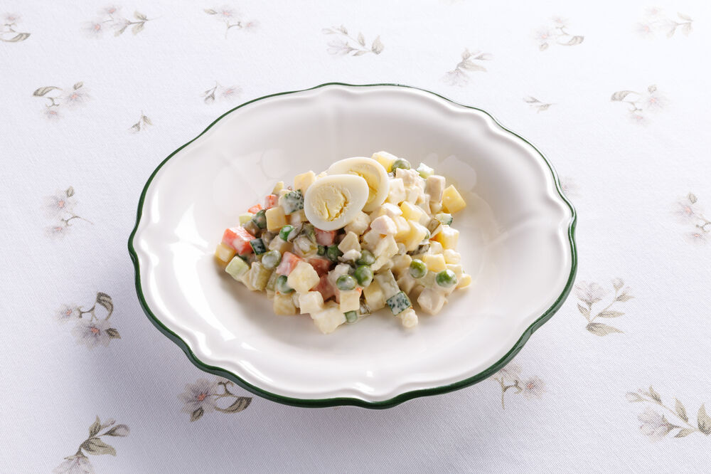 Оливье с курицей