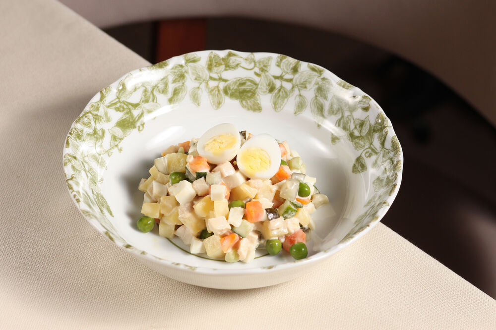 Olivier with chicken