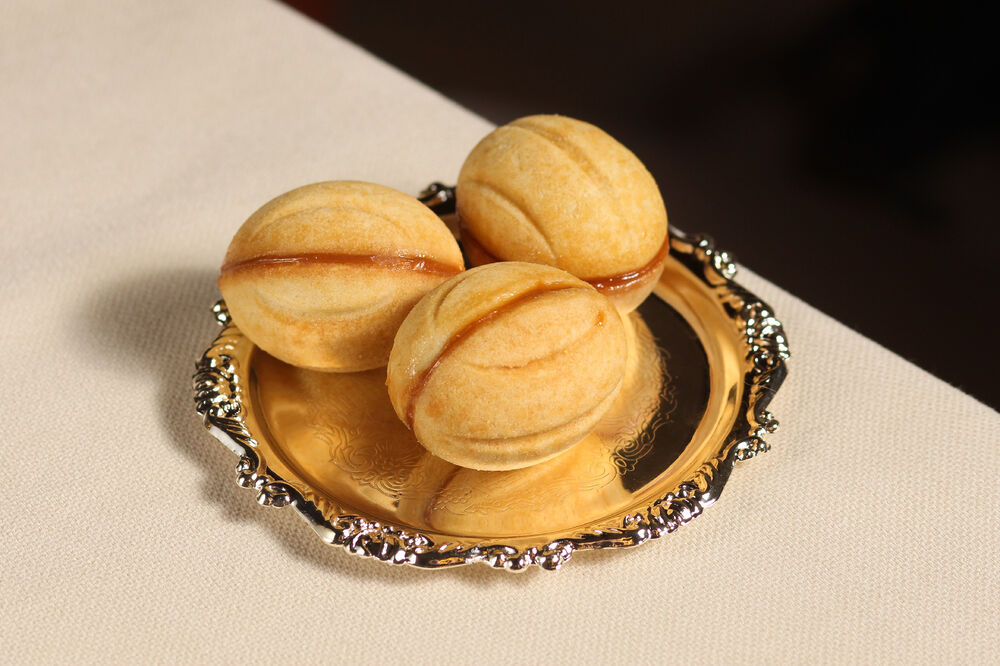 Nuts with boiled condensed milk for children