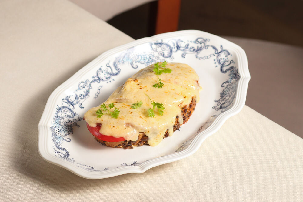 Homemade hot sandwich