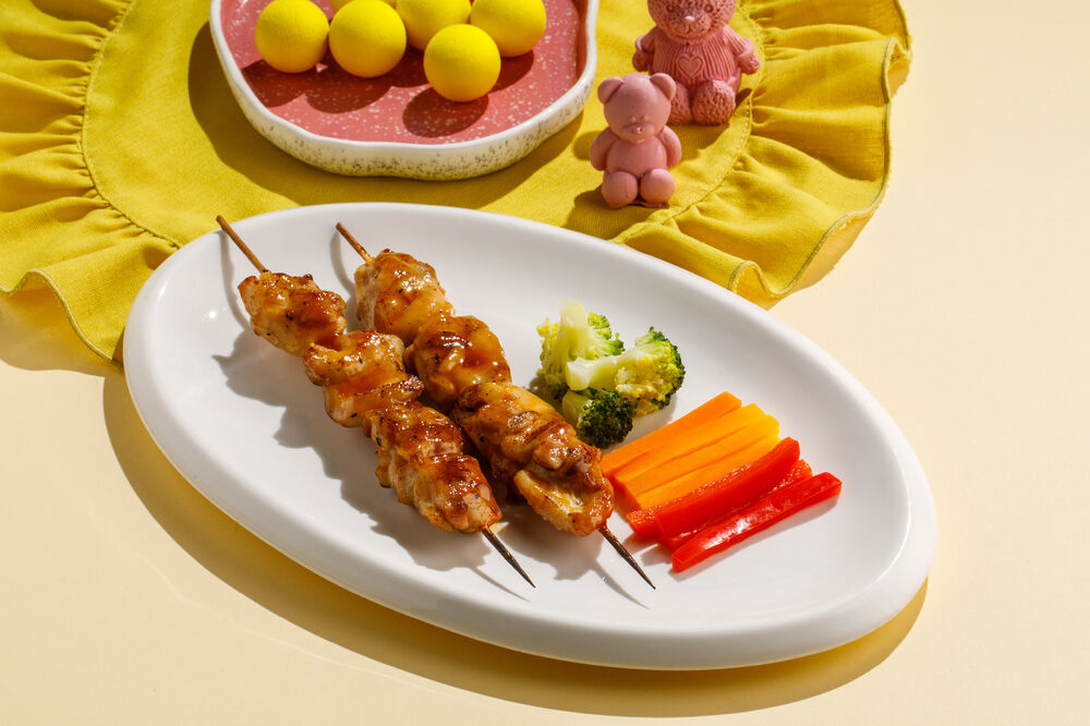 Мини-шашлык из курицы