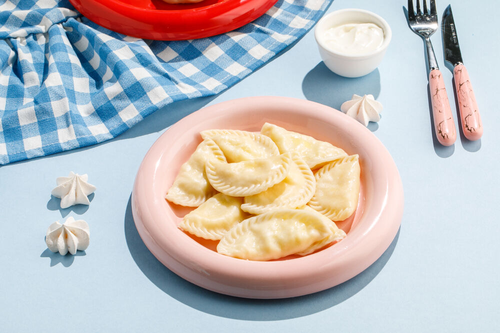 Vareniki with cottage cheese for children