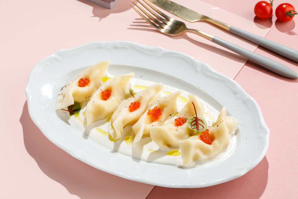 Квари 4 сыра с красной икрой