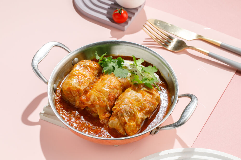 Homemade cabbage rolls