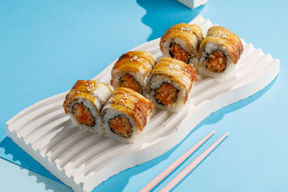 Кранч ролл с угрем