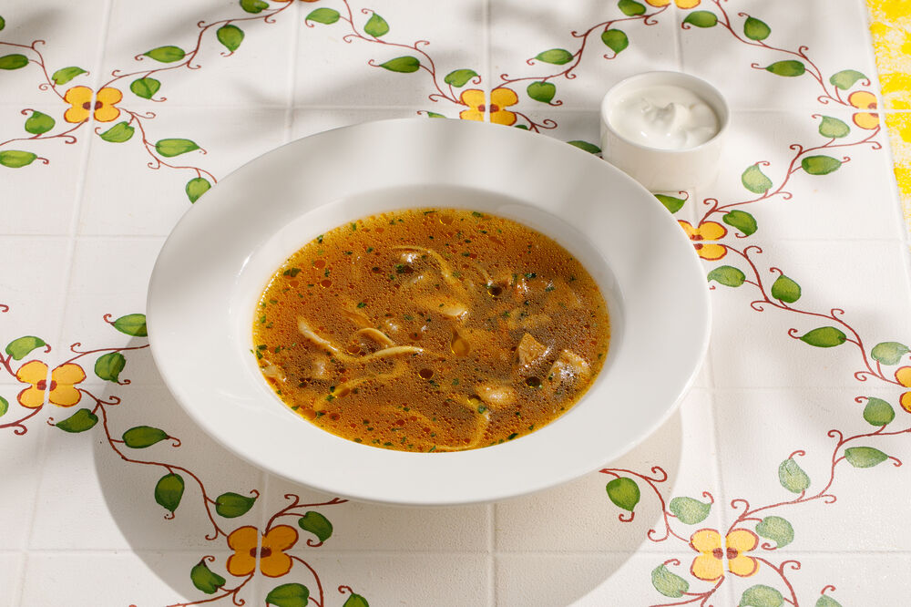 Грибной суп со сметаной