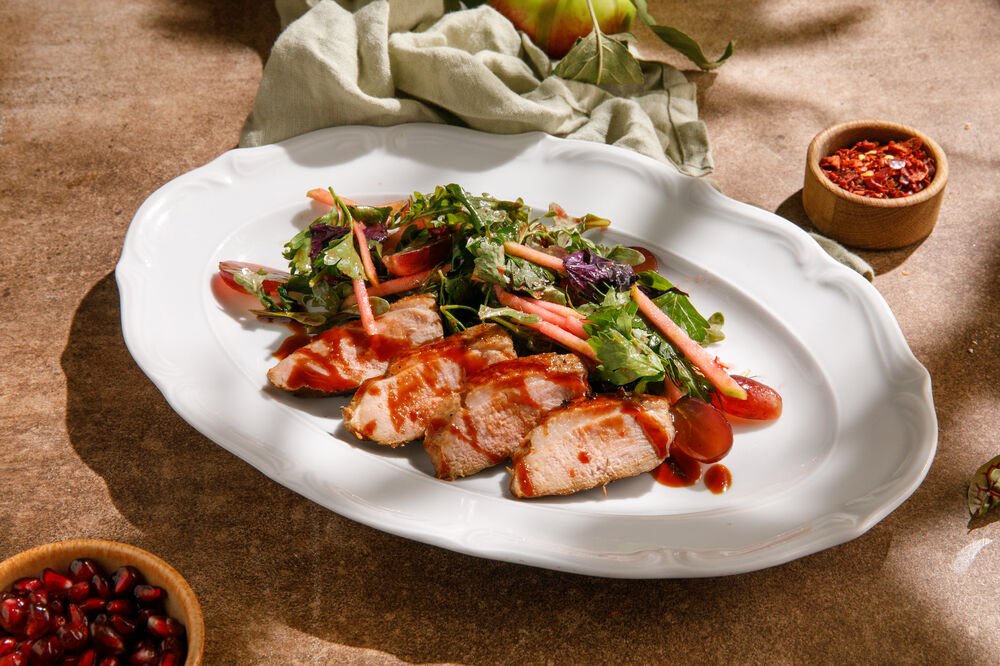 Салат с утиной грудкой
