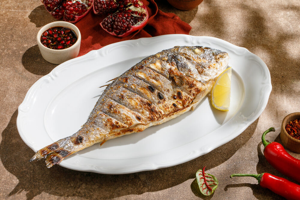 Дорадо на гриле 