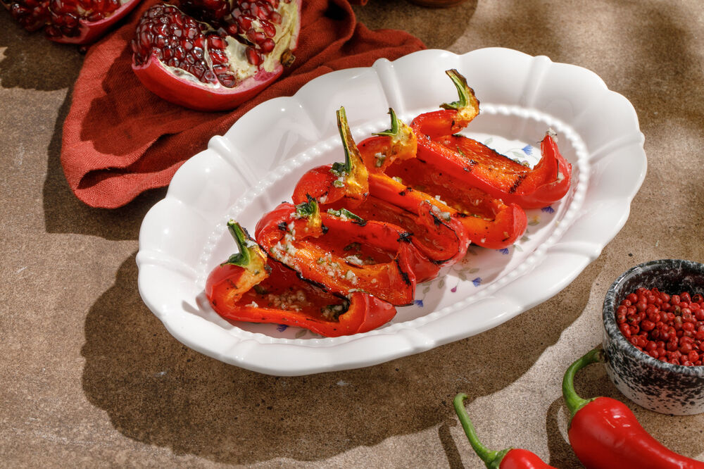 Перец на гриле