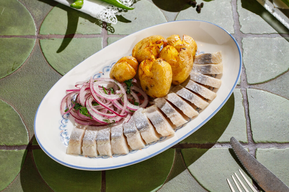 Сельдь с картофелем 