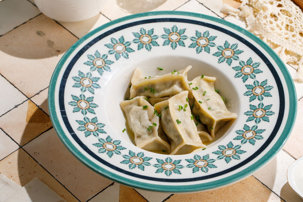 Вареники с грибами и картофелем 