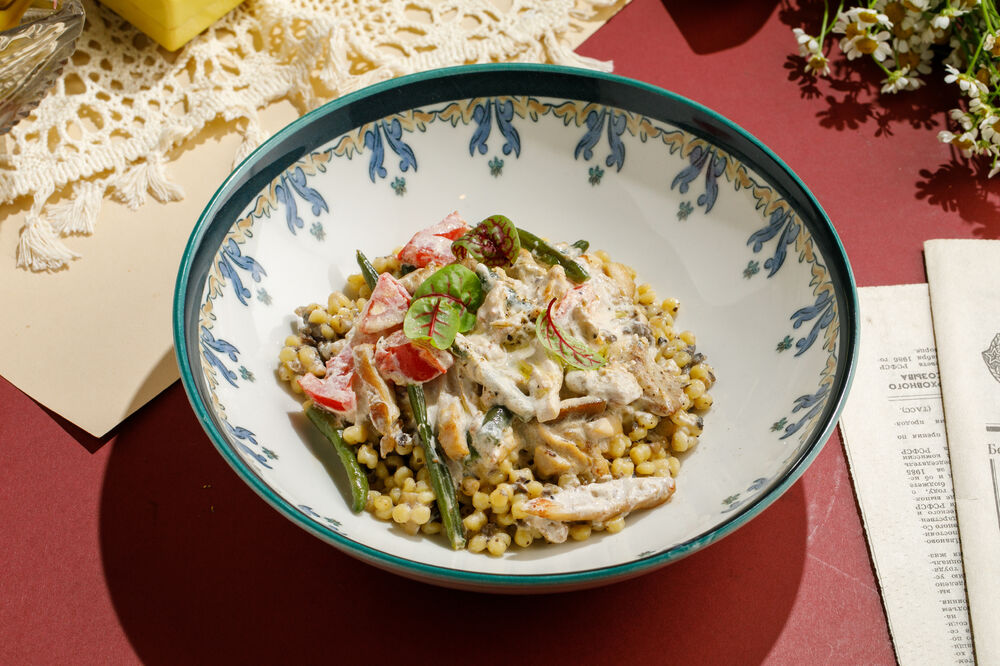 Фрикасе из индейки с фасолью