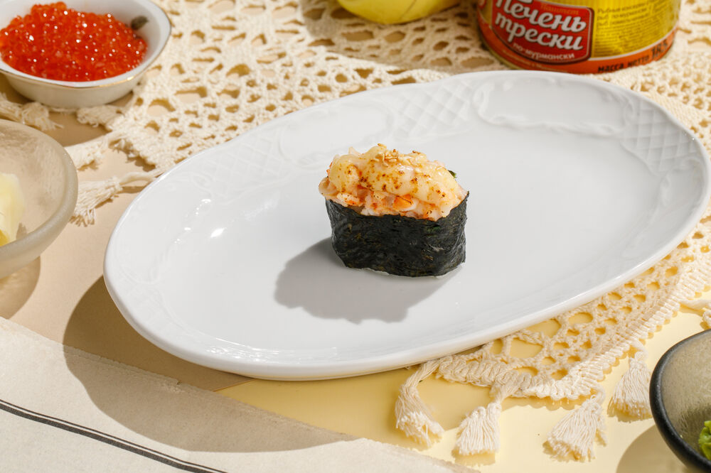 Запеченые суши с креветкой