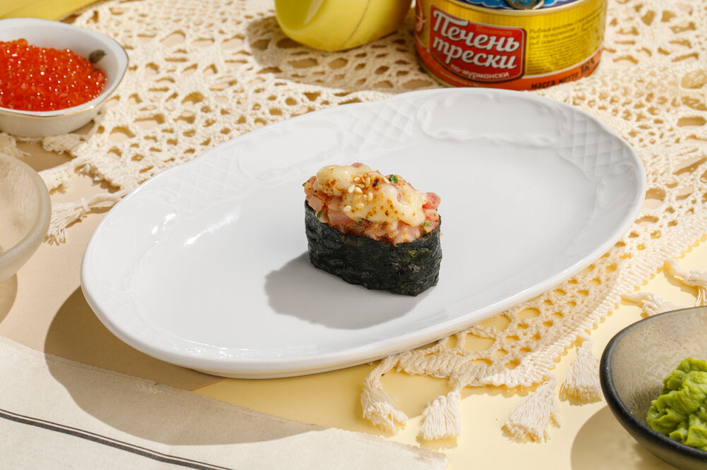 Baked sushi with tuna