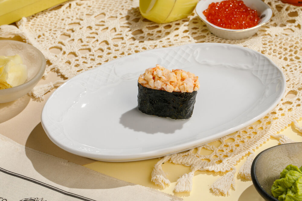 Острые суши с креветкой