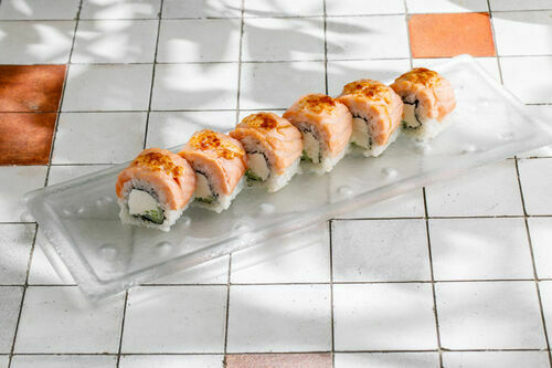 Запеченная "Филадельфия" с лососем