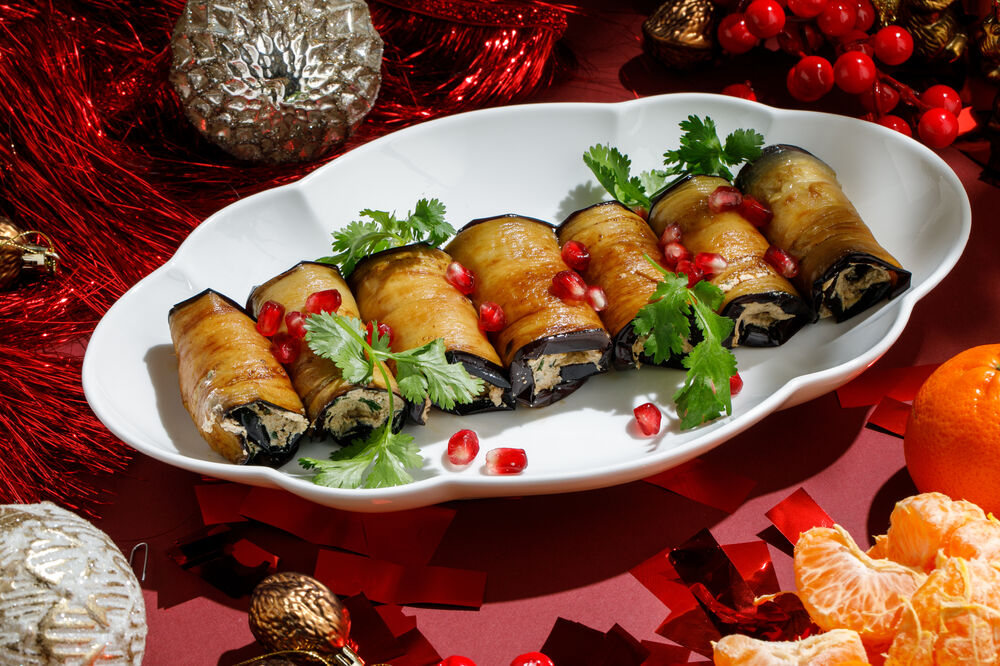 Eggplant rolls with nuts 1 kg