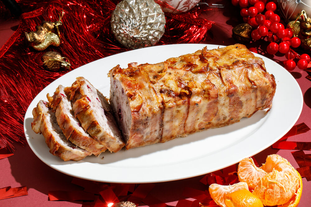 Turkey Terrine with Cranberries and Walnuts 1 kg