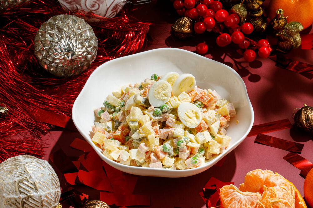 Оливье с куриной грудкой 0,5 кг