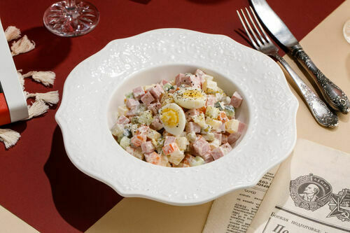 Olivier with sausage 1+1