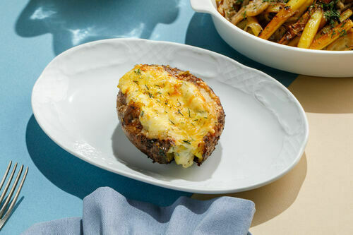 Baked Potatoes with Cheese 1+1