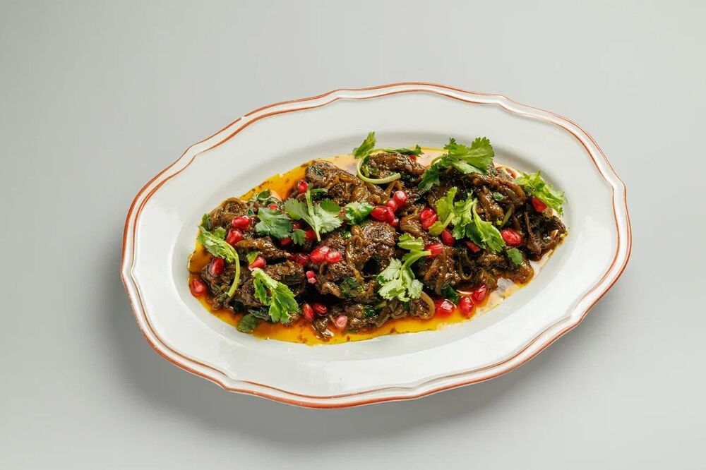  Imeretian-style chicken liver with onions