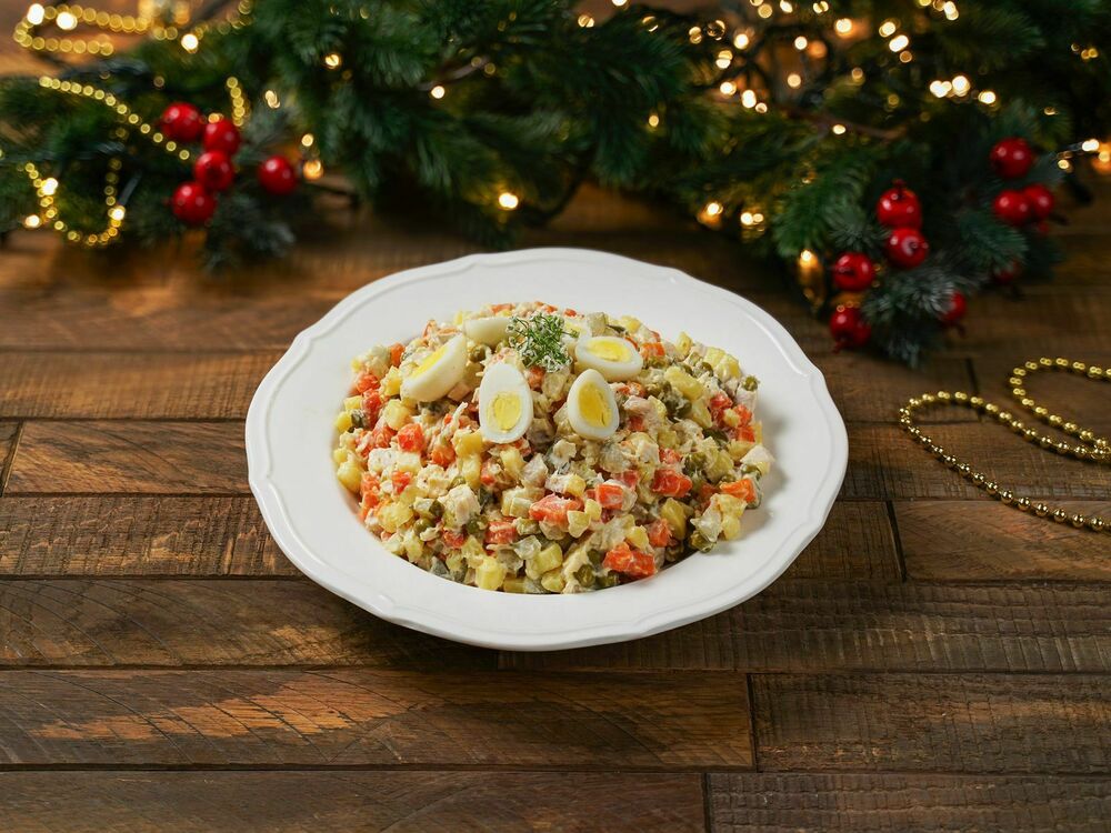 Оливье с цыпленком 1 кг