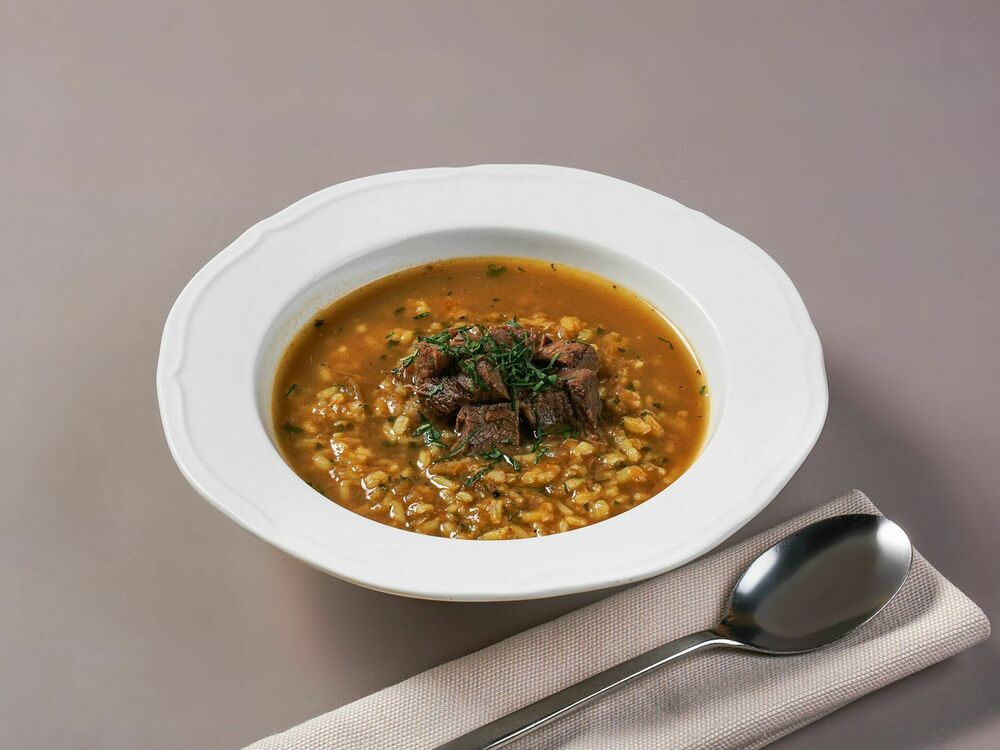 Харчо с телятиной и красной аджикой