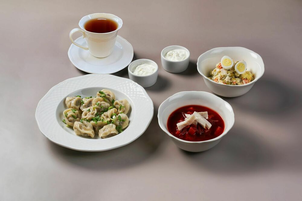 Обед 3: Суп + горячее блюдо + салат + напиток