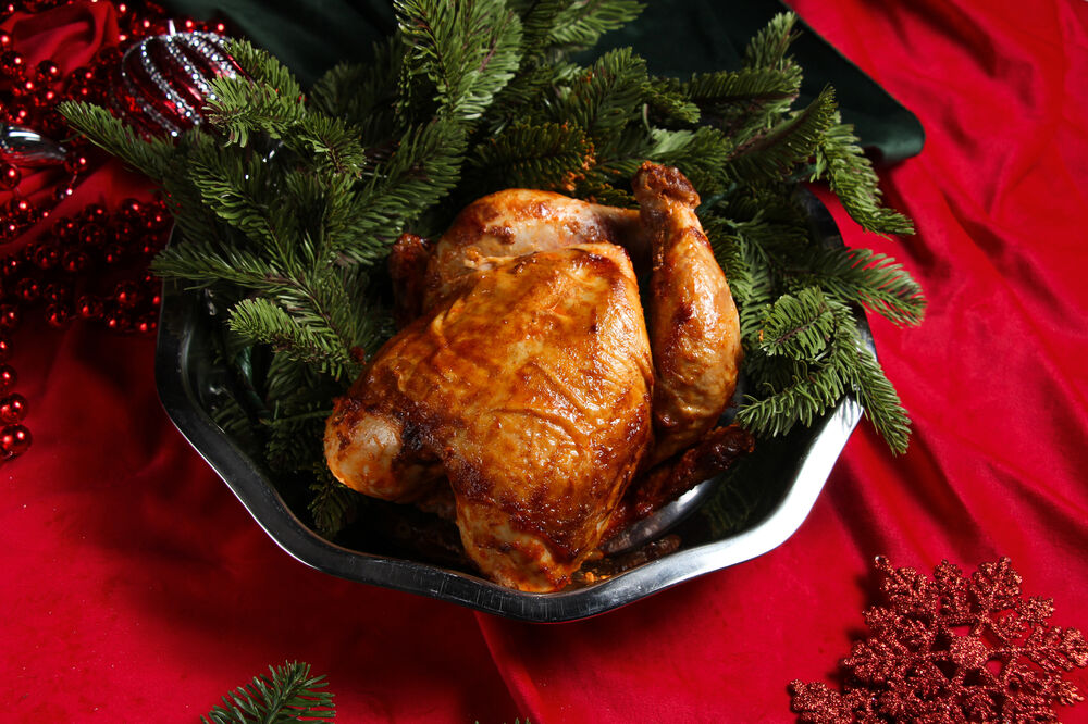 Whole grilled chicken