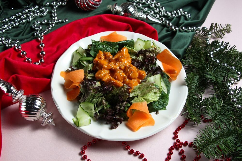 Warm salad with tandoori chicken 300 g