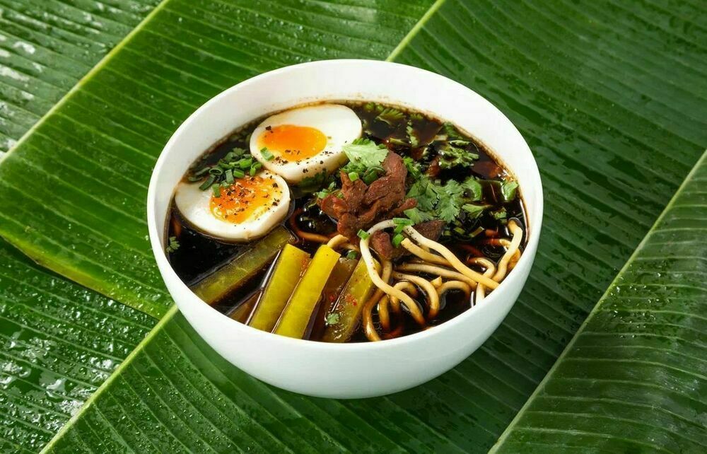 Суп с говядиной и лапшой 