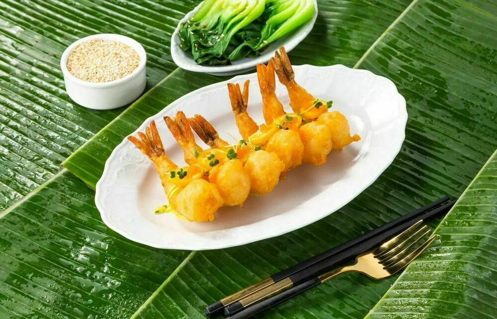 Tempura Shrimp with Kumquat
