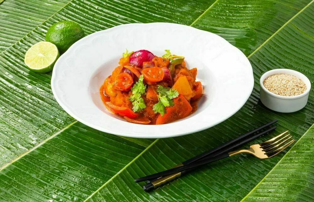 Курица с ананасом 