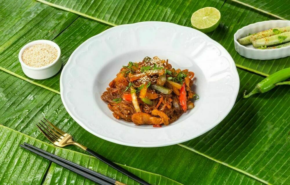 Glass noodles with chicken